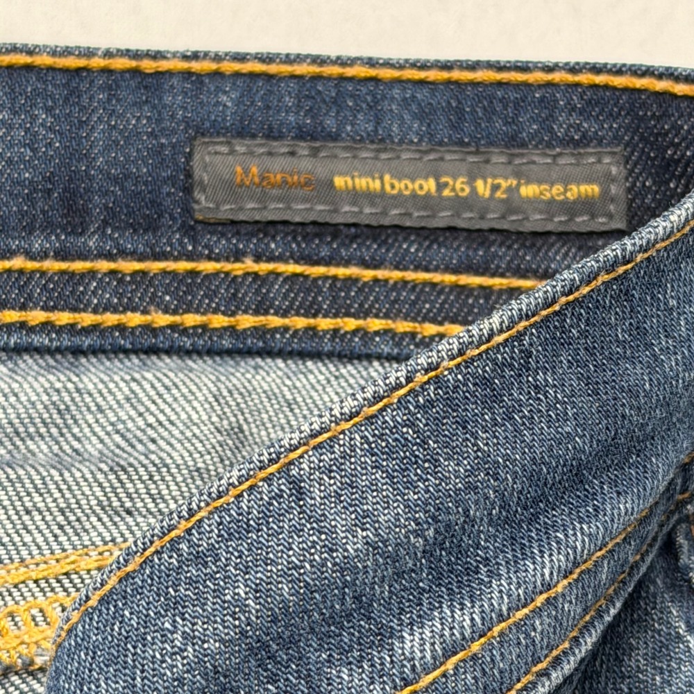 Citizens of Humanity Manic Mini Bootcut Jeans Dark Wash Size 28 Low Rise - Picture 6 of 11